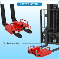 2″ Receiver Hitch for Forklifts Dual Pallet Forks & Trailer Attachment