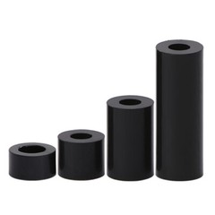 Black Round Rubber Shock Cushioning Pad Spacers Standoff Washer ID 2mm – 56mm