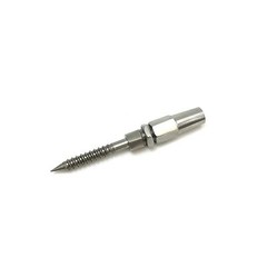 T316 SS Cable rail Swageless Lag Screw 1.5″ x 1/4″ RH Threaded for 1/8″ Cable