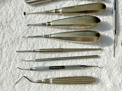 34 Lot of 34 Vintage Branded Dental Tools Picks Tweezers