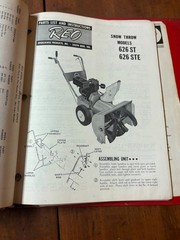 1958-1964 Wheel Horse Dealer Service Manual & Parts Catalog RJ58 701 702 854 603
