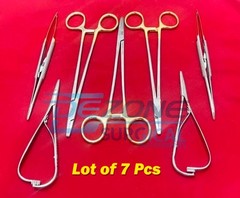 Lot of 7 Pcs V. Mueller SU16062 Mayo-Hegar and Hu-Friedy Needle Holders Mathieu