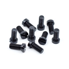 Black Oxide Slotted Fillister & Weaver Oval Head Gun Screws (10 pcs.)