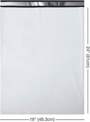 50 Pack White 19×24 Large POLY Mailer Self Seal Strong BAGS ENVELOPES SHIPPING