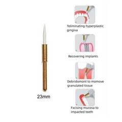 3PCS Dental Surgical Ceramic Soft Tissue Trimmer 23mm for Gingival Retraction