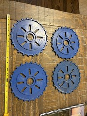 Vintage Lustran C8-24 Planter Seed Plates (Lot Of 4)