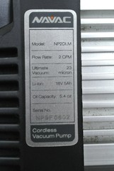 NAVAC NP2DLM 2 CFM Cordless BreakFree Vacuum Pump w/ Battery A2L Compatible