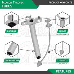 Jackson Trachea Tubes 00-12 Surgical Instruments Available In Individual & Set