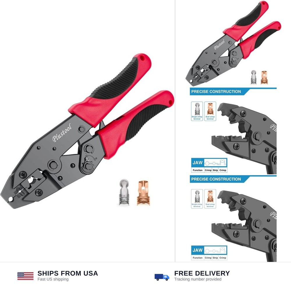 Plustool Crimping Tool for Spark Plug Ignition Wire, 8.5mm Ratchet Spark Plug…