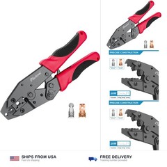 Plustool Crimping Tool for Spark Plug Ignition Wire, 8.5mm Ratchet Spark Plug…