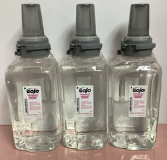 3X GOJO 8812 Antibacterial Plum Foam Hand Wash 1250ml ADX-12 Dispenser Refills