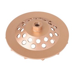 7″ Concrete Grinding Cup Wheels 12 Turbo Diamond Abrasive Seg 5/8″-11 Arbor