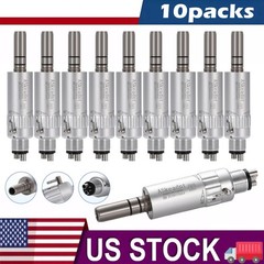 10*ASK Dental E-type 4 Hole Air Motor Handpiece Low Speed External Water Spray
