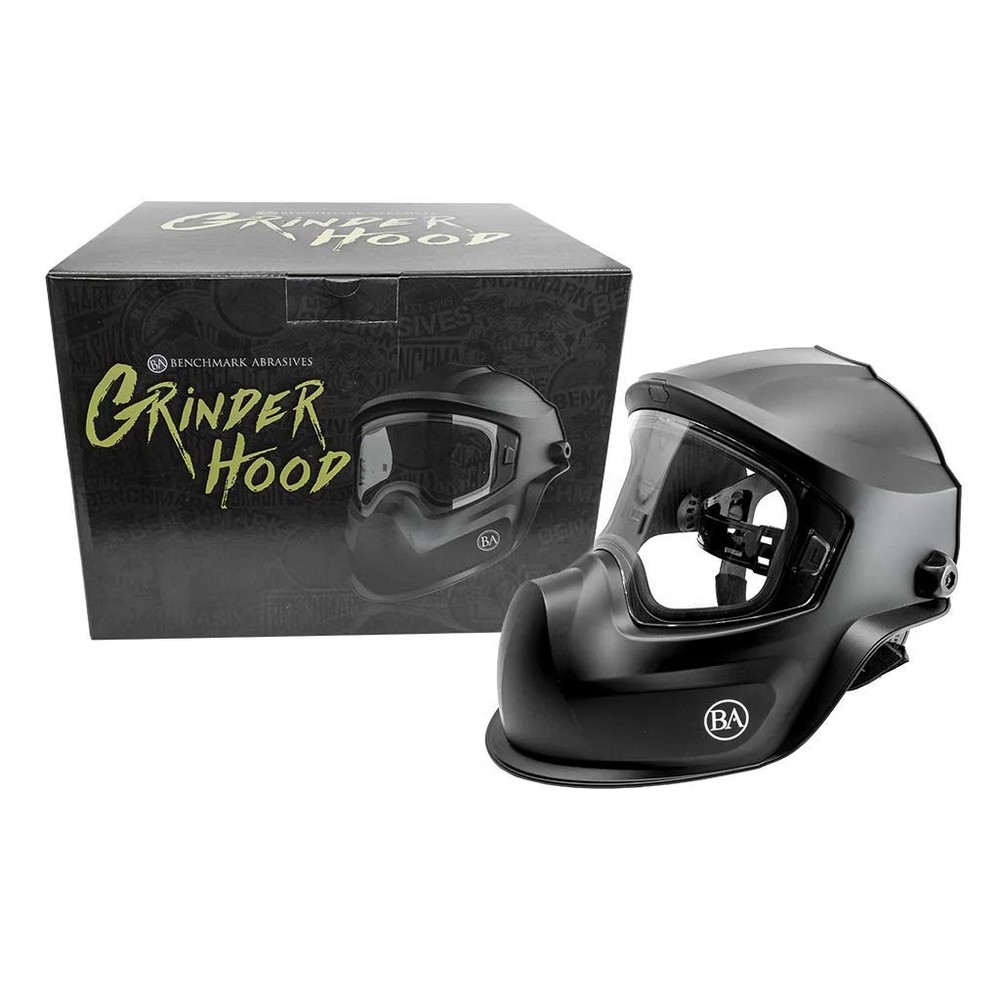 Benchmark Abrasives Professional Grinding Hood Face Shield – ANSI Certified Safe