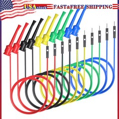 Mini Grabber Test Hook to Breadboard Jumper Wire Flexible Silicone