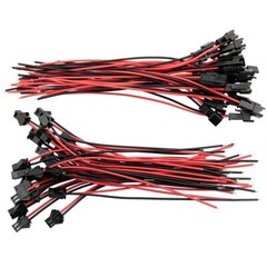 2-Pin For JST SM Plug Male+Female Connector 22 AWG 10CM Electrical Cable Wire