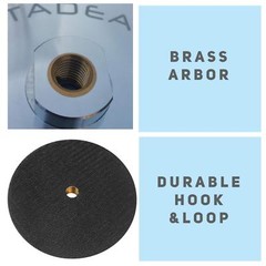 Stadea 6 Inch Hook and Loop Backing Pad With Rigid Aluminium Backer, 5/8″ 11