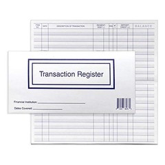 Checkbook Registers for Personal Checkbook, Transactions Ledgers, Pack of 10,…