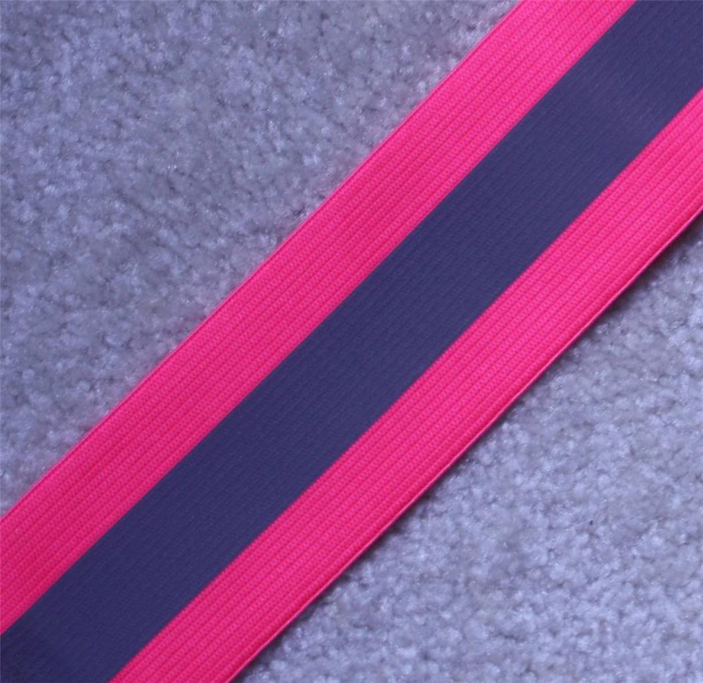 Elastic Silver Pink sew on REFLECTIVE TAPE 1 yardX2″