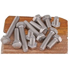 M12 x 1.0 Fine Thread 304 Stainless Steel Hex Head Bolts Hex Cap Screws DIN 933
