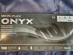 Microflex ONYX N644 Powder-Free Nitrile Exam Disposable Gloves, XL 1,000ct Case