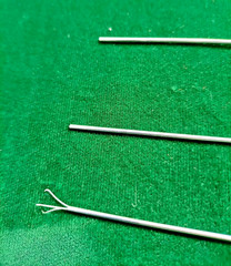 3pc Laparoscopic PCNL Tripronge Forceps 5FR 40cm Reusable Surgical Instruments
