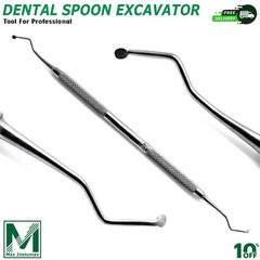 Dental Spoon Excavator Caries Remover Enamel Tooth Decaying Dentin Carious Tools