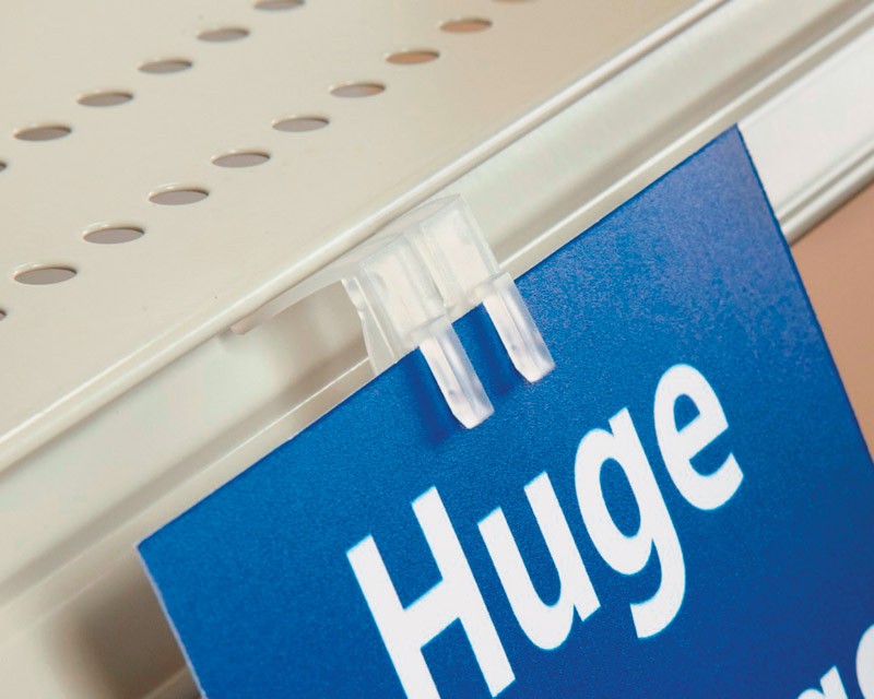 Kinter 0.75in. H X 1in. W X 1.5in. L Price Channel Sign Holder Polypropylene