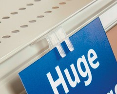 Kinter 0.75in. H X 1in. W X 1.5in. L Price Channel Sign Holder Polypropylene