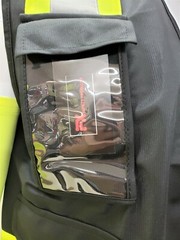 FX Two Tone HI-VIS Black Safety Vest with 4 Front Pocket Small to 5XL
