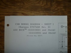 Bobcat 453 BICS Skid Steer CAB Electrical Wiring Diagram Manual SN 515011001-UP