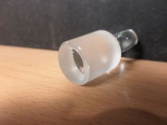 CHEMGLASS Solid Glass Pennyhead Flask Length Size 22 Inner Joint Stopper