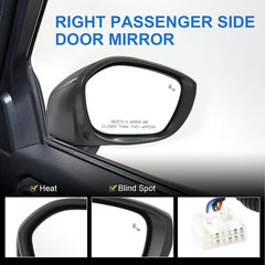 Door Mirror Right Passenger Side Replacement for Honda Civic Sedan Hatchback 202