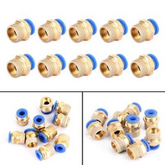 10PCS Pneumatic 1/4″ Tube X 1/4″ Npt Male Connector Push To Connect Fitting UE