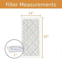 Lamons 14x25x1x3 XP4 Air Guard Pleat Furnace Filter MERV 8 (3 Pack)