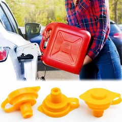 Flexible Yellow Gas Can Spout Replacement Kit with Dual Vent Caps – 10 Gallon