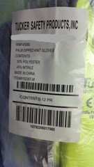 (12 Pair) Tucker Safety Hi-Vis Cut Resistant Freezer Glove MEDIUM Fleece Lined