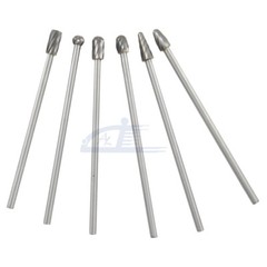 6pc 1/4″ Tungsten Rotary Carbide Burr Bits Aluminum Bur 6″ Long Shank Single Cut