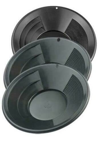 Sluice Monkey 12″ 10″ 8″ Black Gold Pan Panning Kit