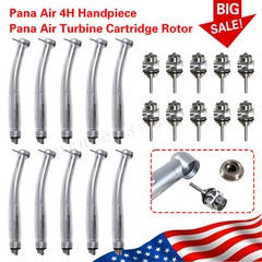 1-10* NSK Style Dental High Speed Handpiece Push Button 4 Hole / Rotor USA