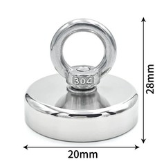 Super Strong Neodymium Fishing Magnet Hook N52 Heavy Duty Rare Earth Magnet with