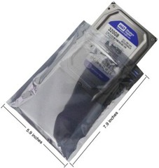 15X20cm/5.9X7.9inches Anti-Static ESD Shielding Silver Zip-Lock Reclosable Bags