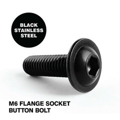 M4 M5 M6 M8 A2 BLACK STAINLESS HEX SOCKET FLANGED BUTTON HEAD ALLEN BOLT SCREWS