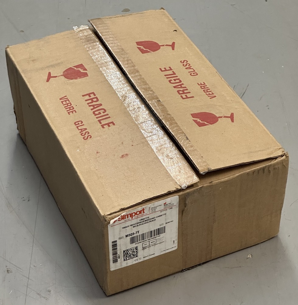 SIMPORT SCIENTIFIC CANADA M505-7T CASSETTE TISSUE UNISETTE W/LID STACKS 1000 PCS
