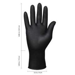 10PCS Reusable Black Hair Dye Gloves for Hair Coloring at Salon