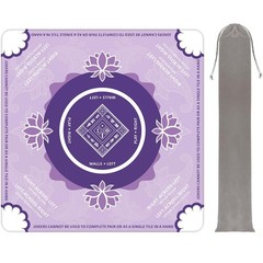 Mahjong Mat for Table with Carrying Bag，31.5 * 31.5in Non-Slip Noise Redu