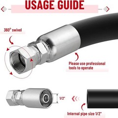 52 Pcs Quick Connect Air Hose Fitting Kit 1/4″ 3/8″ 1/2″ Push to Connect Air Fit