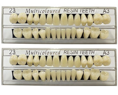 56PCS False Teeth Denture Set Synthetic Resin DIY Replacement A3