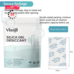 Vbeijll 5 Gram (50 Pack) Color-Indicating Silica Gel Packets, Premium 5