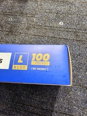 10 Pack of 100 S Supplies Nitrile Gloves Large Blue Allergy Free Non-Sterile